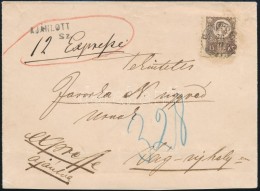 1872 Réznyomat 10kr + 15kr Expressz Ajánlott Levélen / Mi 11 + 12 On Registered Express Cover... - Otros & Sin Clasificación