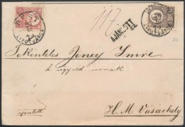 1872 Réznyomat 5kr + 15kr Ajánlott Levélen / Mi 10+12 On Registered Cover 'PEST... - Otros & Sin Clasificación