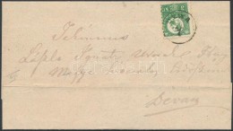 1872 3kr (regiszterhajtás) Helyi Levélen / 3kr With Registration Fold On Local Cover 'DEWA' - Otros & Sin Clasificación