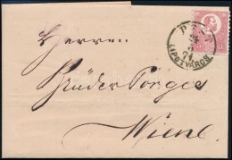 1871 KÅ‘nyomat 5kr / Mi 3 On Cover 'PEST / LIPÓTVÁROS' (elsÅ‘ Hónap / First Month Of Usage) - Otros & Sin Clasificación