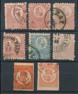 O 1871 KÅ‘nyomat Kis Tétel Vegyes MinÅ‘ség / 8 Lithograph Stamps, Mixed Quality - Autres & Non Classés