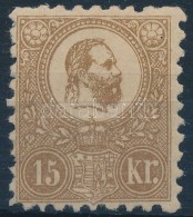 * 1871 KÅ‘nyomat 15kr / Mi 5 Signed: Köhler, Stolow, Ferchenbauer - Otros & Sin Clasificación