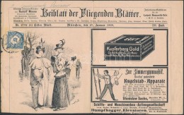 1899 Újság Címlap Darabja 1kr Hírlapilleték Bélyeggel (12.000) /... - Andere & Zonder Classificatie