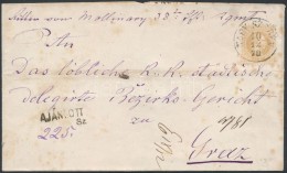 1870 15kr Ajánlott Levélen / On Registered Cover 'NAGY SZEBEN' - 'GRATZ' - Otros & Sin Clasificación