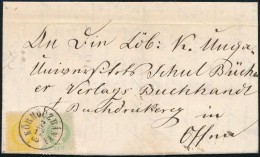 1869 2kr + 3kr Távolsági Levélen, Szép Darab / On Nice Domestic Cover... - Otros & Sin Clasificación