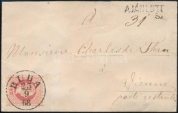 1868 3 X 5kr (2 A Hátoldalon) Ajánlott Levélen, Than Károlynak Címezve / On... - Otros & Sin Clasificación