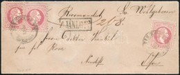 1867 3 X 5kr Ajánlott Levélen / On Registered Cover 'TISZA-UJLAK' - Ofen - Autres & Non Classés