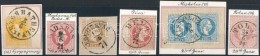 1867 7 Db Bélyeg Kivágásokon Olvasható Bélyegzésekkel / 7 Stamps On... - Otros & Sin Clasificación