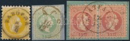 O 1867 4 Db Bélyeg Barna Bélyezésekkel / 4 Stamps Brown 'BABÓCSA', 'ÁCS',... - Other & Unclassified