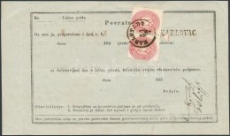 1867 5kr Pár/pair Retour Recepisse  'KARLSTADT' - Wien - Otros & Sin Clasificación