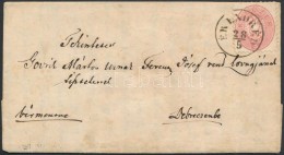 1867 Máj.28. 5kr Provizórikus Felhasználása Levélen / Provisional Usage Of 5kr... - Otros & Sin Clasificación