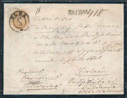 1866 15kr Ajánlott Tértivevényes Levélen / On Registered Cover With Recorded Delivery... - Andere & Zonder Classificatie