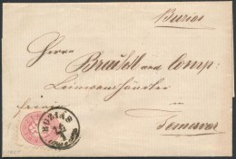 1865 5kr Levélen / On Cover 'BUZIÁS' - Temesvár - Autres & Non Classés