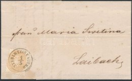 1865 15kr Levélen / On Cover 'STUHLWEISSENBURG' - 'LAIBACH STADT Früh' - Other & Unclassified