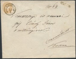 ~1865 15kr Ajánlott Levélen / On Registered Cover 'WALLENDORF' + 'RECOM' - 'CASCHAU' - Other & Unclassified