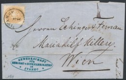 1864 15kr Levélen / On Cover 'IVANEC' - 'WIEN' - Otros & Sin Clasificación