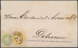 ~1864 1864 2kr és 1863 3kr Vegyes Bérmentesítés Hiányos Levélen /... - Other & Unclassified