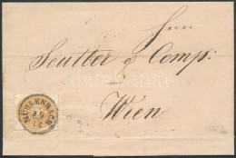 1864 15kr Levélen / On Cover 'MÜHLENBACH' - 'WIEN' - Other & Unclassified