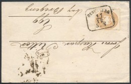 1863 15kr Levélen / On Cover 'OEDENBURG' - 'WIEN' - Egg - Other & Unclassified