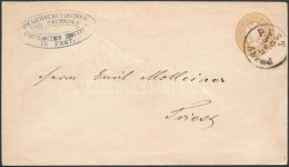 ~1863 15kr Díjjegyes Boríték / PS-cover 'PEST/Abend' - Triest - Other & Unclassified