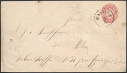 ~1863 5kr Díjjegyes Boríték / PS-cover 'WAITZEN' - 'WIEN' - Other & Unclassified