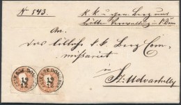 1862 2 X 10kr Levélen / On Cover 'CSÍK SZT.DOMONKOS' - 'SZ:UDVARHELY' - Otros & Sin Clasificación