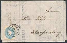 1862 15kr Levélen / On Cover 'TEMESVÁR Vorst. Fabrik' - Klausenburg - Otros & Sin Clasificación