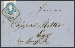 1862 15kr  Levélen / On Cover 'OEDENBURG' - Egg - Autres & Non Classés