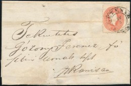 1861 15kr Levélen / On Cover ,,LETENYE' - Nagykanizsa - Otros & Sin Clasificación