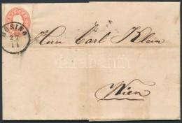 1861 5kr Levélen / On Cover 'BÖSING' - 'WIEN' - Otros & Sin Clasificación