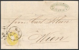 1861 2kr Levélen / On Cover 'RAAB' - 'WIEN' - Autres & Non Classés