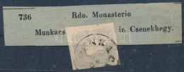 1861 Szürke Hírlapbélyeg újság Címzésen / Grey Newspaper Stamp On... - Otros & Sin Clasificación