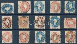 O 1861 15 Db Bélyeg Szép/olvasható Bélyegzésekkel / 15 Stamps With Nice/readable... - Otros & Sin Clasificación