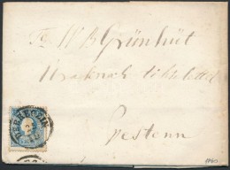 1860 15kr Levélen / On Cover 'DEBRECZIN' - Pest - Autres & Non Classés