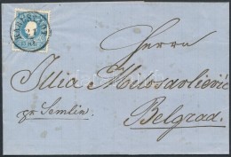 ~1860 15kr Levélen / On Cover 'KARLSTADT' - 'SEMLIN' - 'BELGRAD' - Andere & Zonder Classificatie