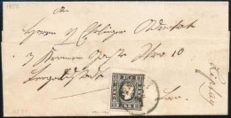 1859 3kr II. Fekete, Helyi Levélen / On Local Cover 'PESTH'  Loco Certificate: Matl - Otros & Sin Clasificación