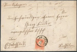 1859 5kr Levélen / On Cover 'NAGY SELYK' - 'ELISABETHSTADT' Certificate: Briefmarkenprüfstelle Basel - Otros & Sin Clasificación