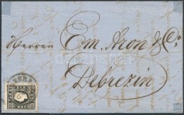 1859 3kr II. Szegeden írt, Debrecenben Helyi Levélként Postára Adott Levélen /... - Other & Unclassified