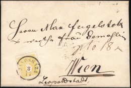 1858 2kr II. Levélen, 18kr Portóval Bécsbe / 2kr II. On Cover With 18kr Postage Due To Vienna - Otros & Sin Clasificación