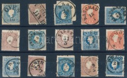 O 1858 15 Db Bélyeg Szép/olvasható Bélyegzésekkel / 15 Stamps With Nice/readable... - Otros & Sin Clasificación