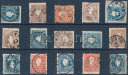 O 1858 15 Db Bélyeg Szép/olvasható Bélyegzésekkel / 15 Stamps With Nice/readable... - Autres & Non Classés