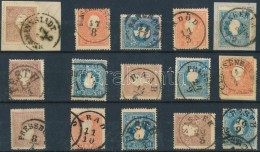 O 1858 15 Db Bélyeg Szép/olvasható Bélyegzésekkel / 15 Stamps With Nice/readable... - Andere & Zonder Classificatie