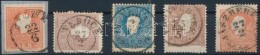 O 1858 5 Db Bélyeg Szép Bélyegzésekkel / 5 Stamps With Nice Concellations - Andere & Zonder Classificatie