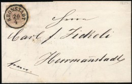 1853 6kr Levélen / On Cover 'KRONSTADT' - Hermannstadt - Otros & Sin Clasificación