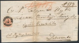 1853 3kr + 6kr Ajánlott Levélen / On Registered Cover 'SZÉKELYHÍD' - 'DEBRECZEN' - Otros & Sin Clasificación