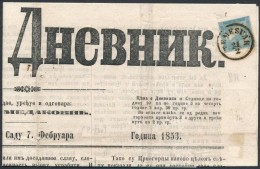 1853 Hírlapbélyeg Újvidéki újság Címlapján / Newspaper... - Otros & Sin Clasificación