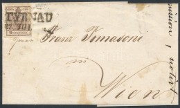 1853 6kr Levélen / On Cover 'TYRNAU' - 'WIEN' - Otros & Sin Clasificación