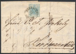 1851 9kr HP I. Levélen / On Cover  'DEBRECZEN' - 'HERRMANNSTADT' - Otros & Sin Clasificación