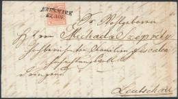 1851 3kr Levélen / On Cover 'KAESMARK' - Leutschau - Otros & Sin Clasificación