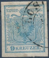 O 1850 9kr HP I. 'LOS(ONCZ) - Other & Unclassified